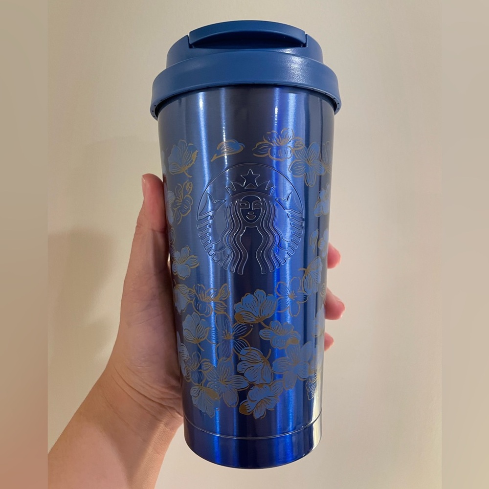 Starbucks Sakura 2025 Blue Tumbler